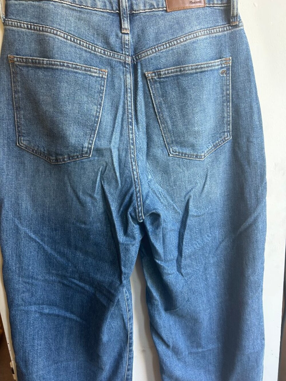 Madewell Medium Blue Wide-Leg Jeans - Picture 4 of 5